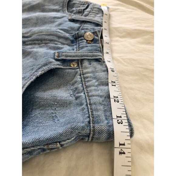 Madewell Rigid Denim A-Line Mini Skirt Cutout Edition Womens 26 Retro Cowgirl - Picture 8 of 10